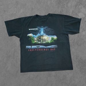 Vintage Independence Day Movie Promo Shirt Single Stitch XXL 90s Tee
